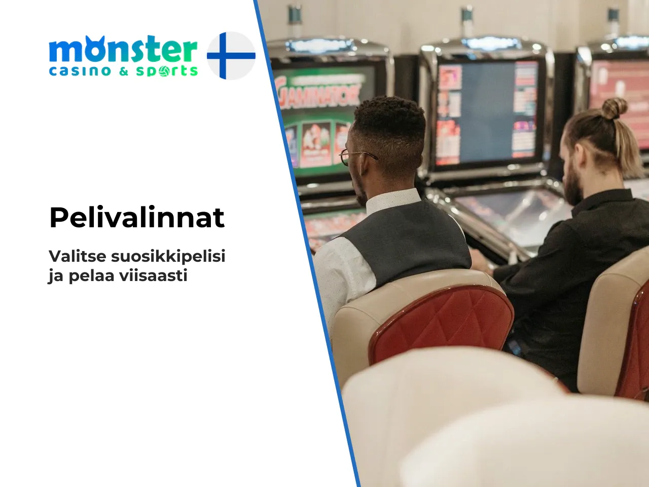 Valinta bonuksen, slottien ja live casinon