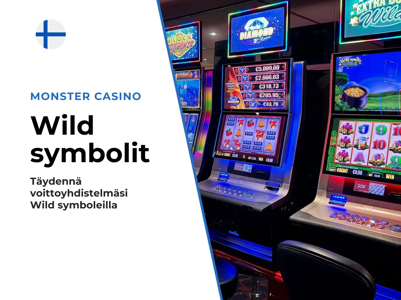 Wild-symboli ja korvaavat symbolit. Kirja-symboli toimii