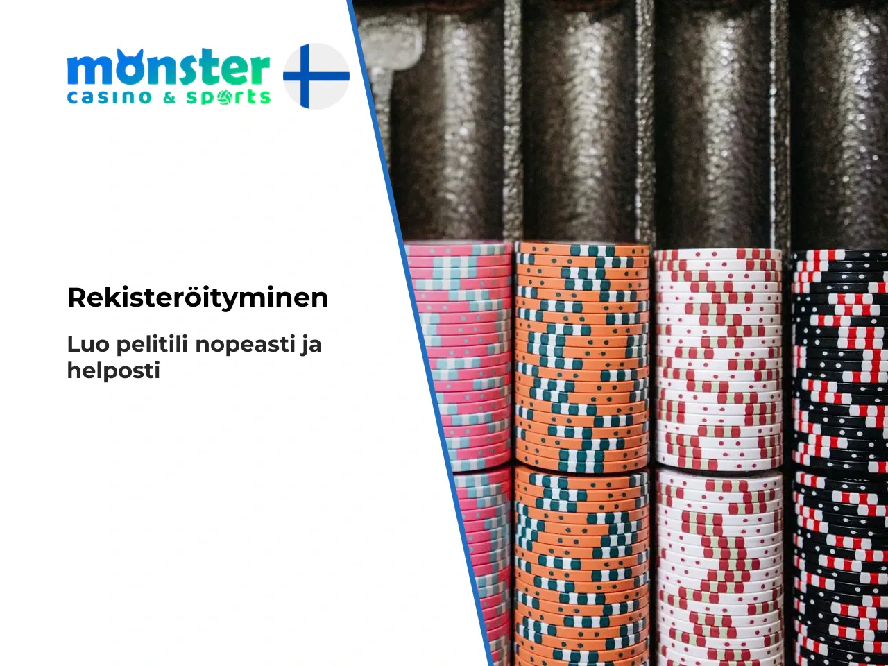 MonsterWin rekisteröinti vaihe vaiheelta. 1. Siirry
