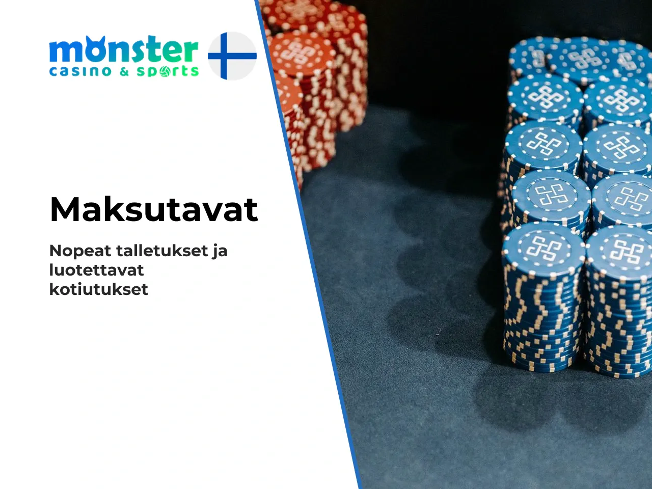 Rahansiirrot ja kotiutusrajat Monster Win Casinolla